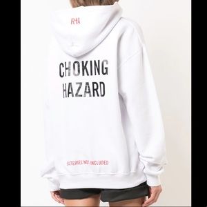 RTA Oversized White hoodie